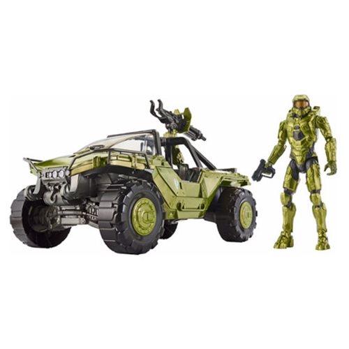 Halo Warthog Vehicle and Master Chief Action Figure Set